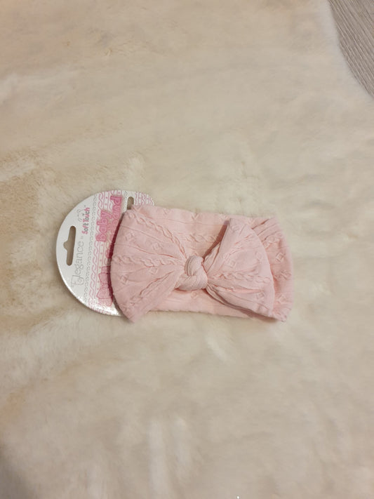 Baby Pink Cable Headband