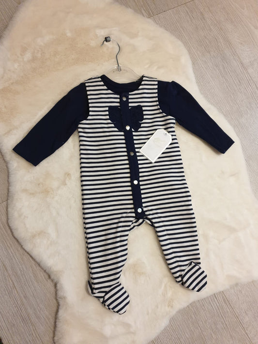 Baby Bow Stripe Romper